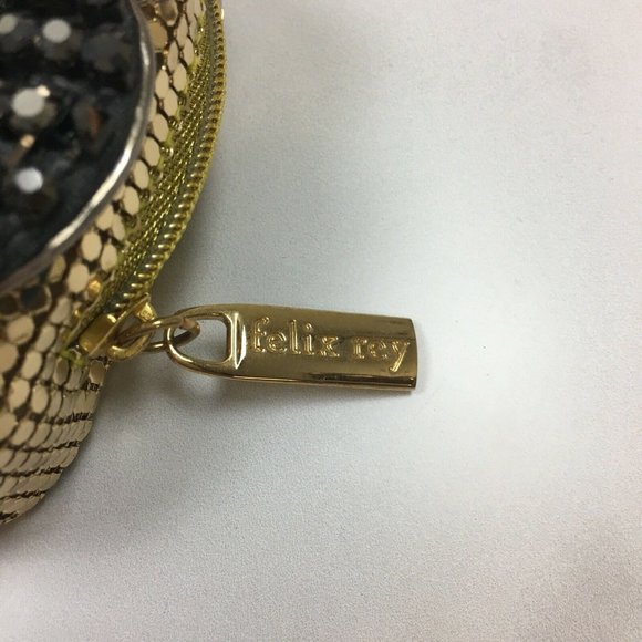 Felix Ray I Heart You Pouchette Gold/Black - Picture 2 of 5
